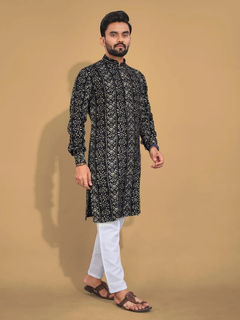 Premium Soft Cotton Men's Kurta Pajama Set