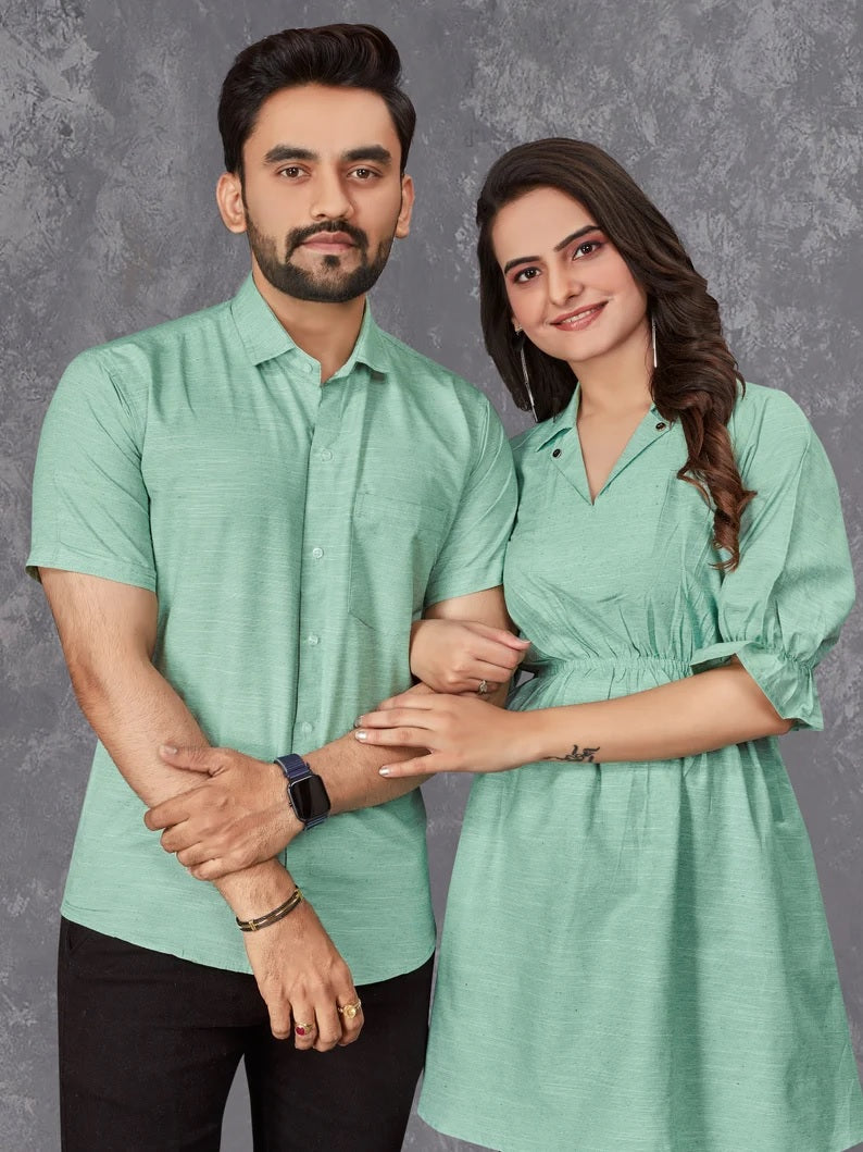 Premium Slub Cotton Couple Combo Set