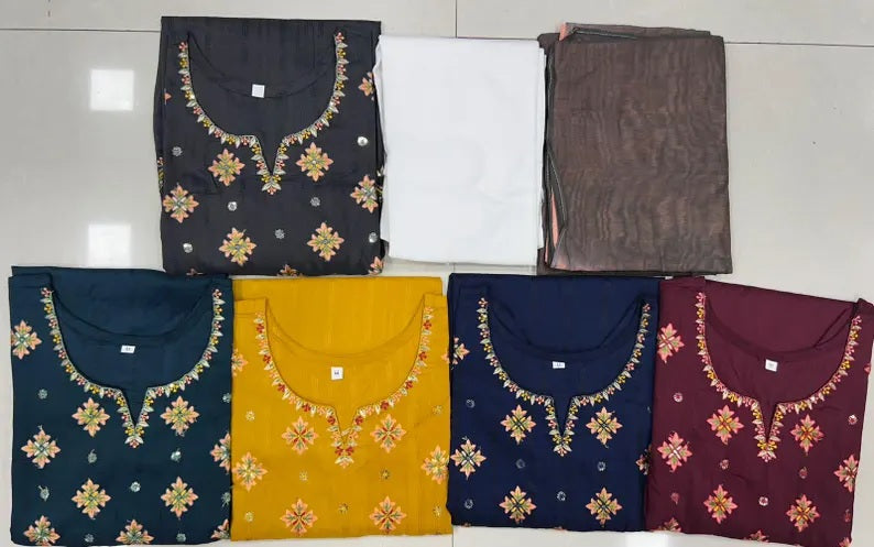 Pure Viscose with Embroidery Combo Set