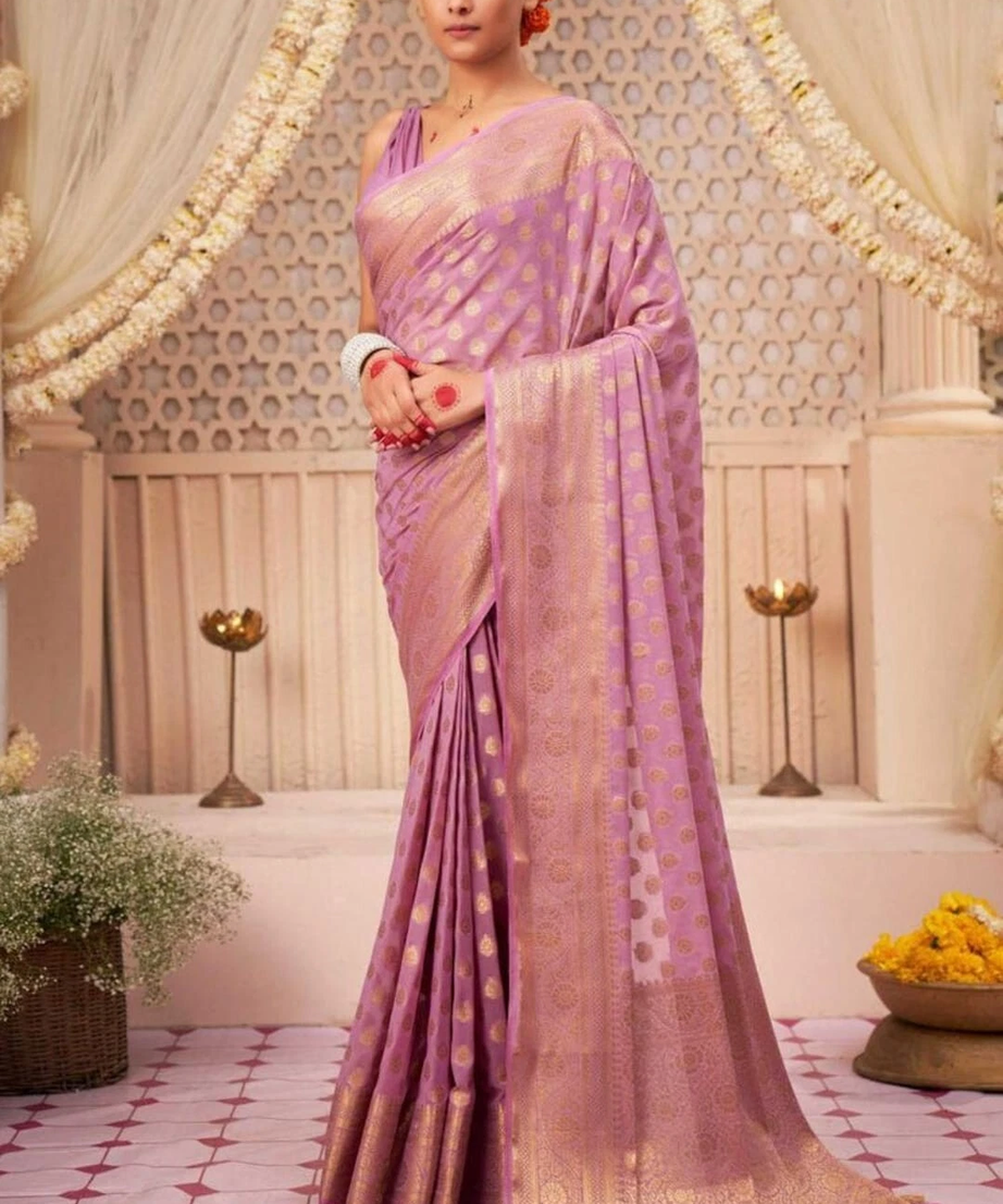 Trending Banarasi Soft Silk Wedding Wear Saree With Blouse 11-KT