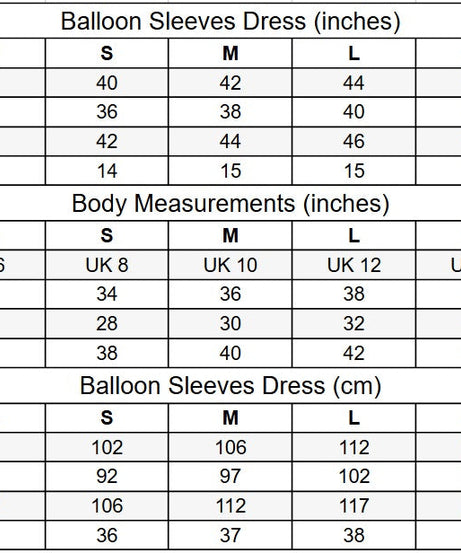 Co-Linen Balloon Sleeves Dress