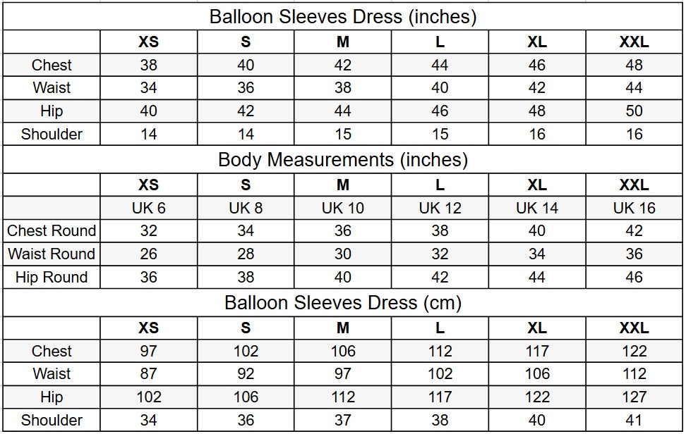 Co-Linen Balloon Sleeves Dress