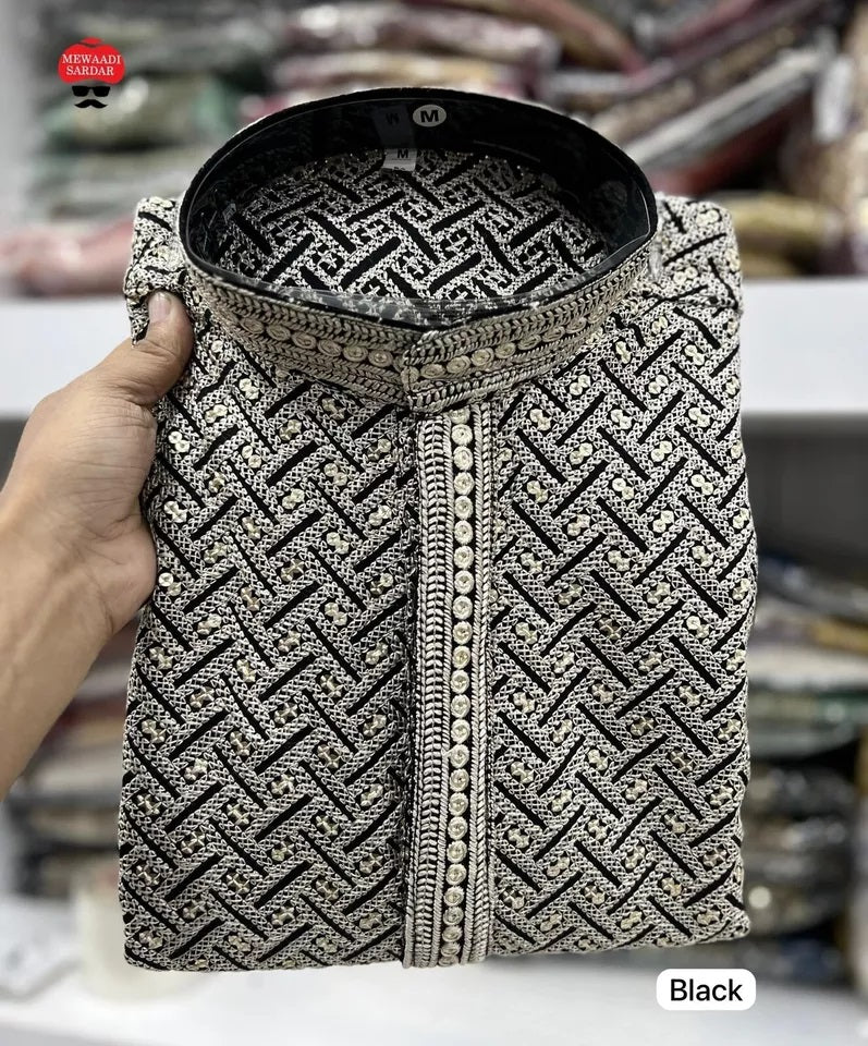 Men's FullStitched Premium Rayon Wedding Special Kurta Pajama Set