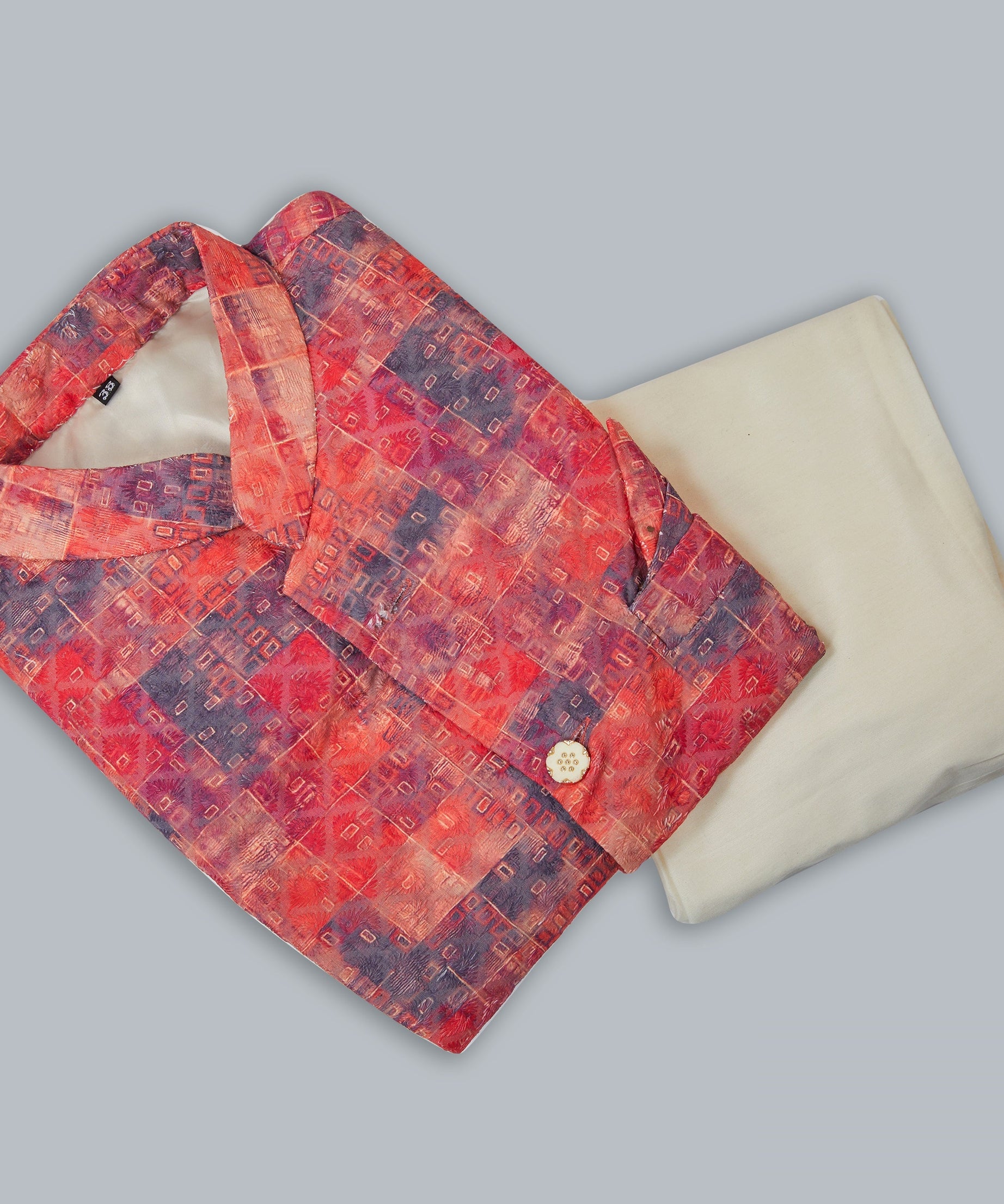 Mastani Silk Kurta Pajama With Heavy Cotton Koti Set