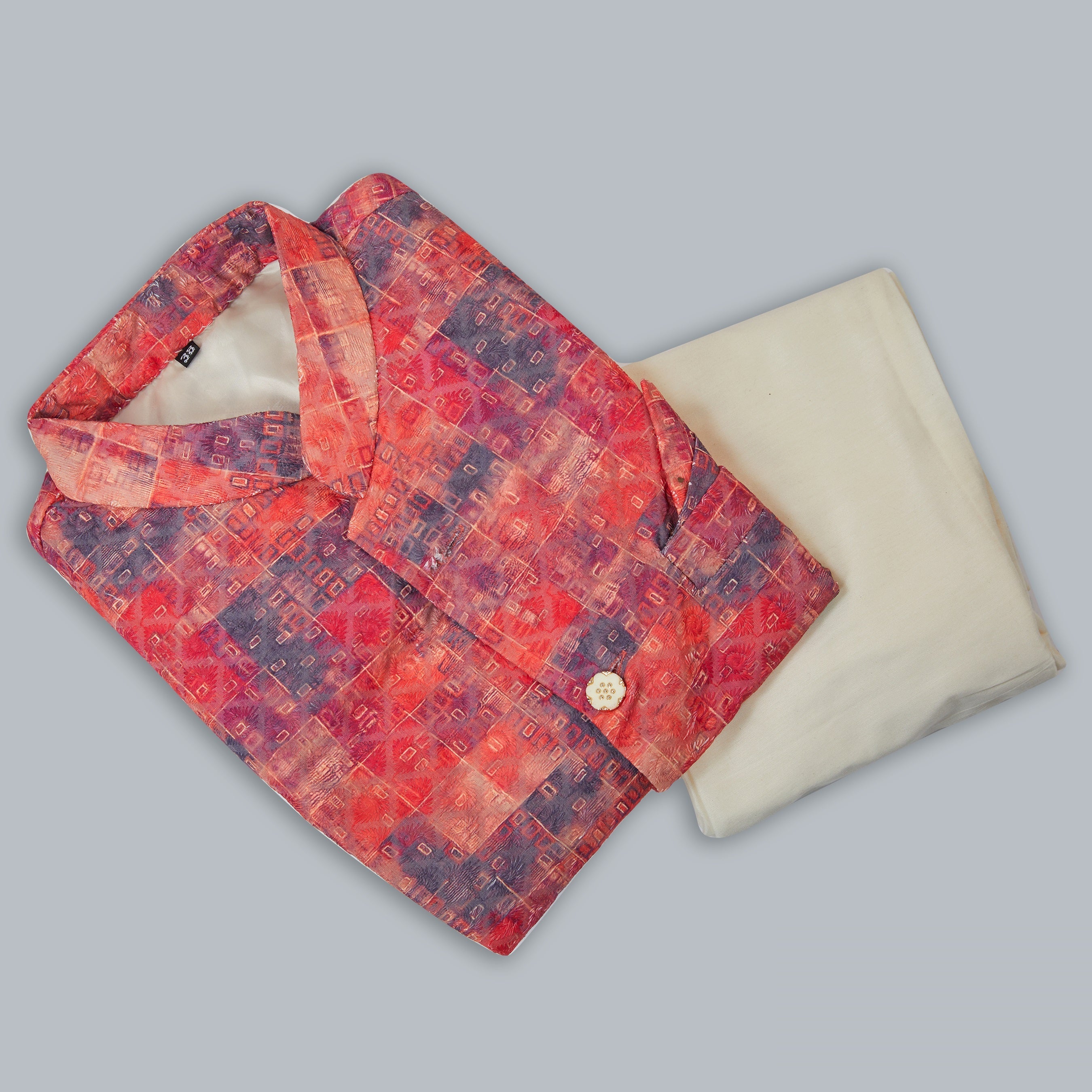 Mastani Silk Kurta Pajama With Heavy Cotton Koti Set