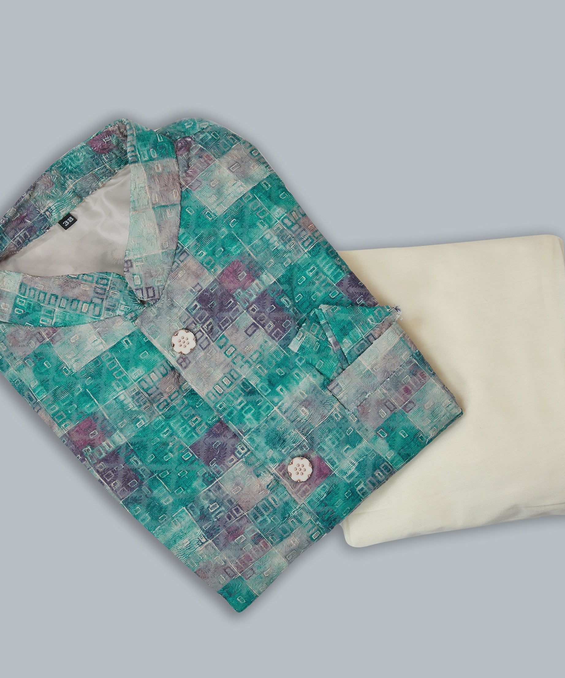 Mastani Silk Kurta Pajama With Heavy Cotton Koti Set