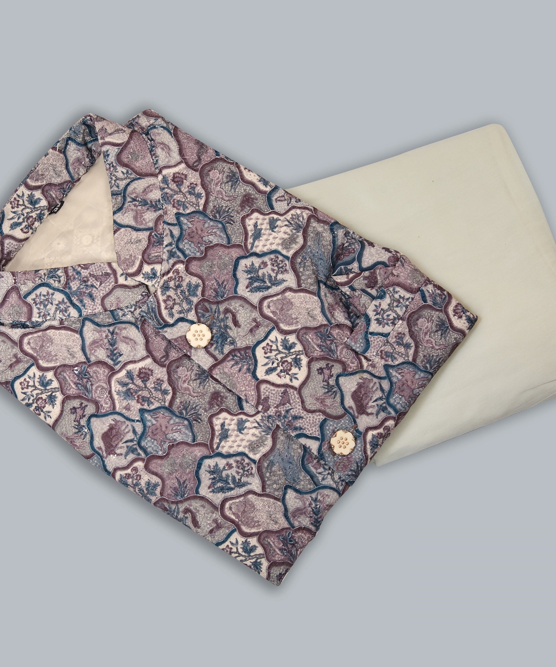 Mastani Silk Kurta Pajama With Heavy Cotton Koti Set