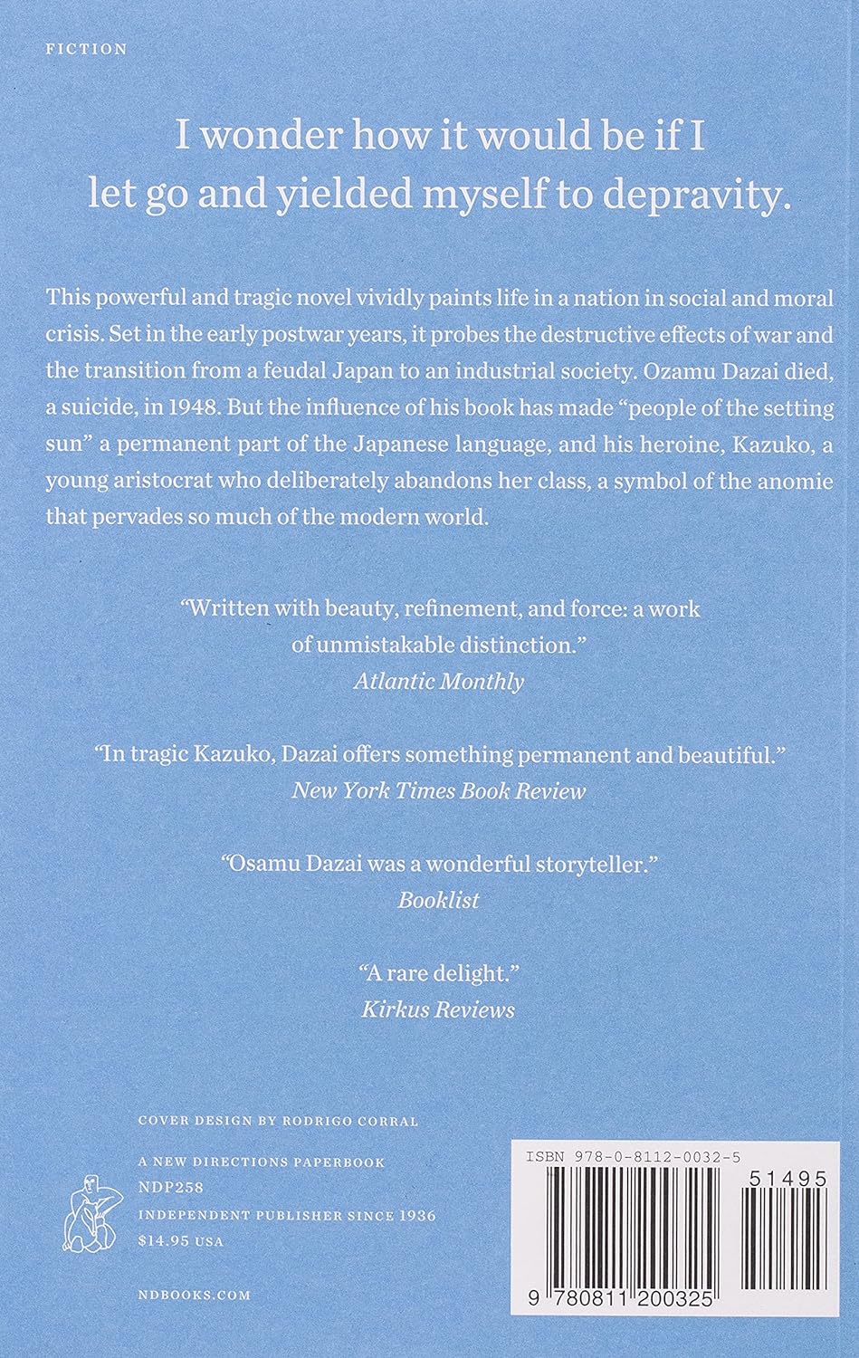 The Setting Sun (Paperback) - Osamu Dazai