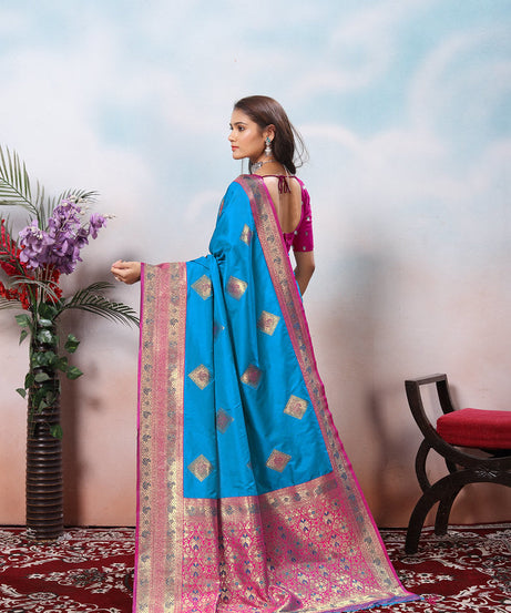 Traditional Wear Beautifull Soft Silk Saree, Wedding Wear Sari With Blouse