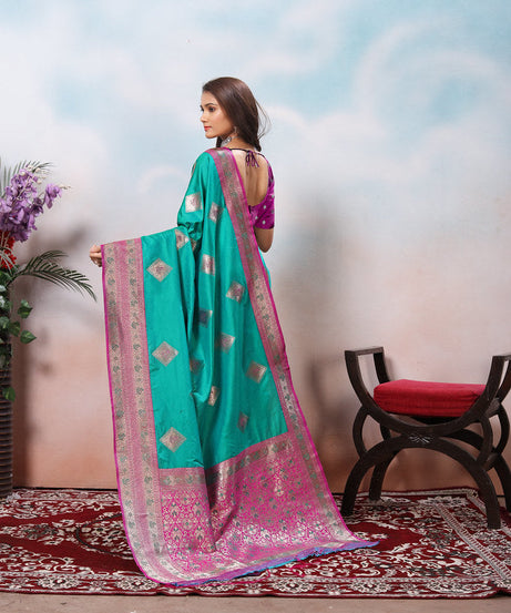 Traditional Wear Beautifull Soft Silk Saree, Wedding Wear Sari With Blouse