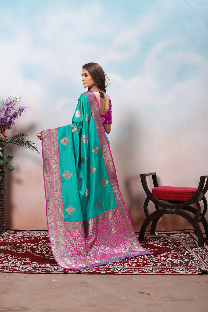 Traditional Wear Beautifull Soft Silk Saree, Wedding Wear Sari With Blouse