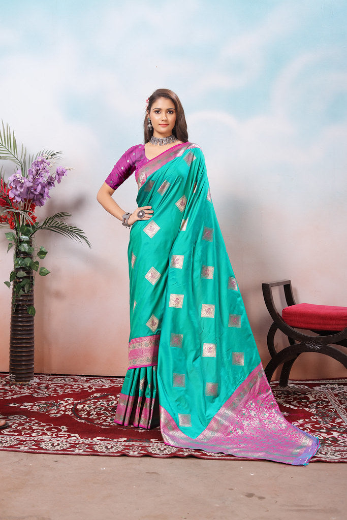 Traditional Wear Beautifull Soft Silk Saree, Wedding Wear Sari With Blouse