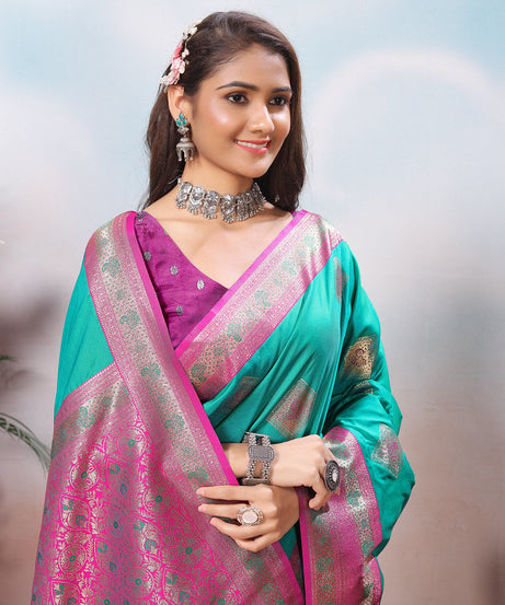 Traditional Wear Beautifull Soft Silk Saree, Wedding Wear Sari With Blouse