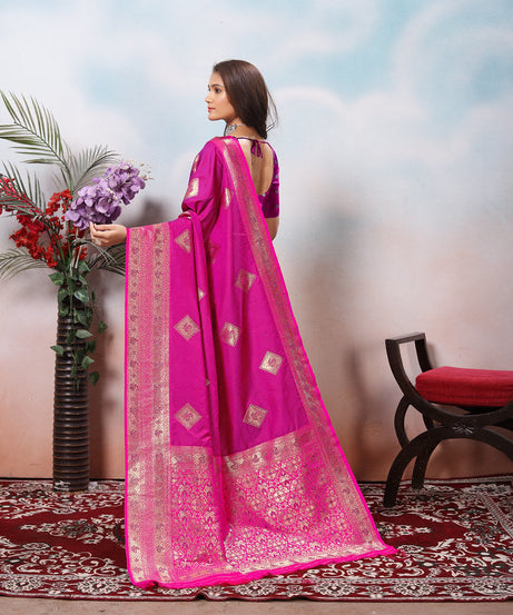 Traditional Wear Beautifull Soft Silk Saree, Wedding Wear Sari With Blouse