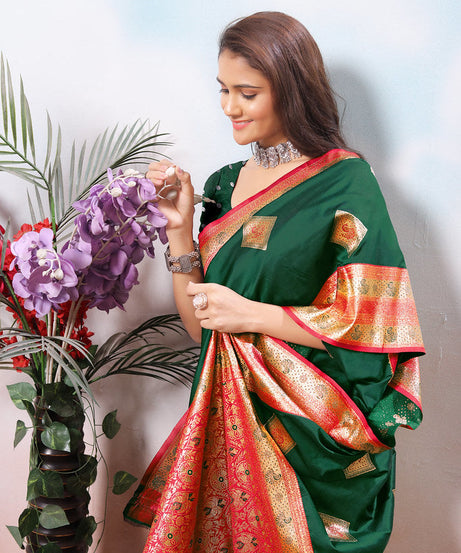 Traditional Wear Beautifull Soft Silk Saree, Wedding Wear Sari With Blouse