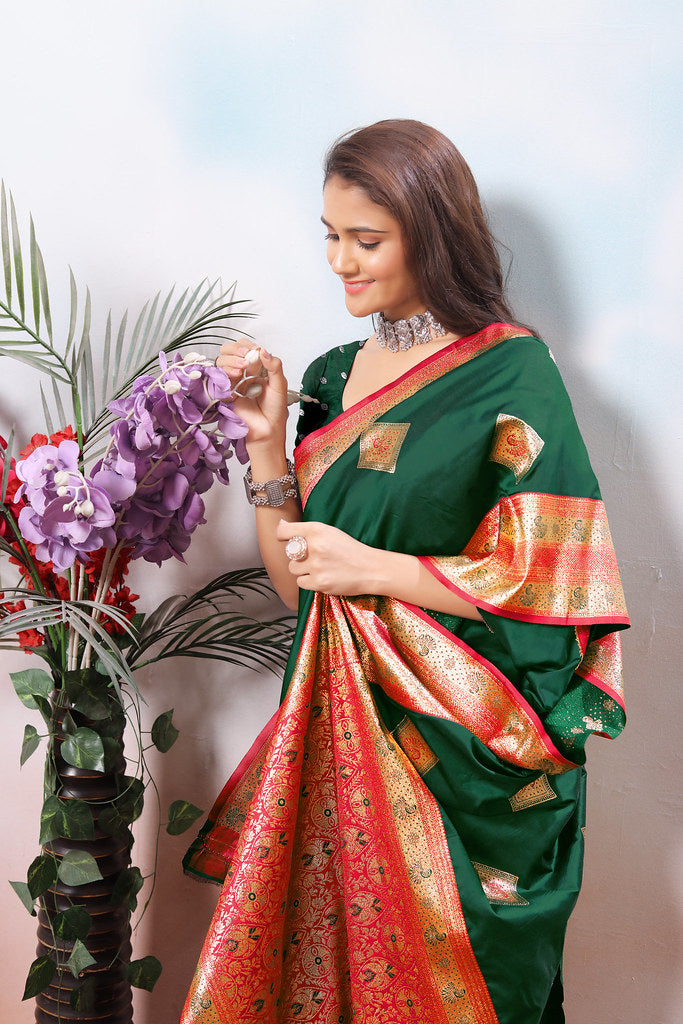 Traditional Wear Beautifull Soft Silk Saree, Wedding Wear Sari With Blouse