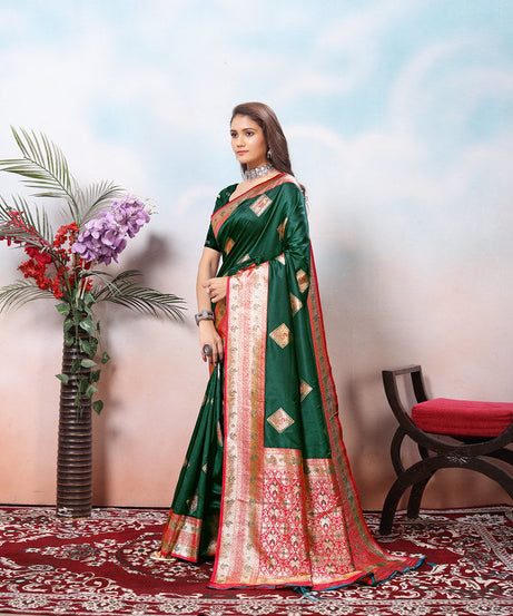 Traditional Wear Beautifull Soft Silk Saree, Wedding Wear Sari With Blouse