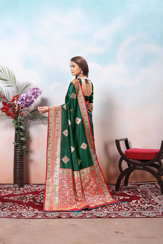 Traditional Wear Beautifull Soft Silk Saree, Wedding Wear Sari With Blouse