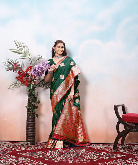 Traditional Wear Beautifull Soft Silk Saree, Wedding Wear Sari With Blouse