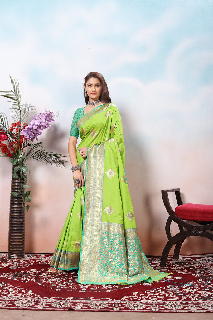 Traditional Wear Beautifull Soft Silk Saree, Wedding Wear Sari With Blouse