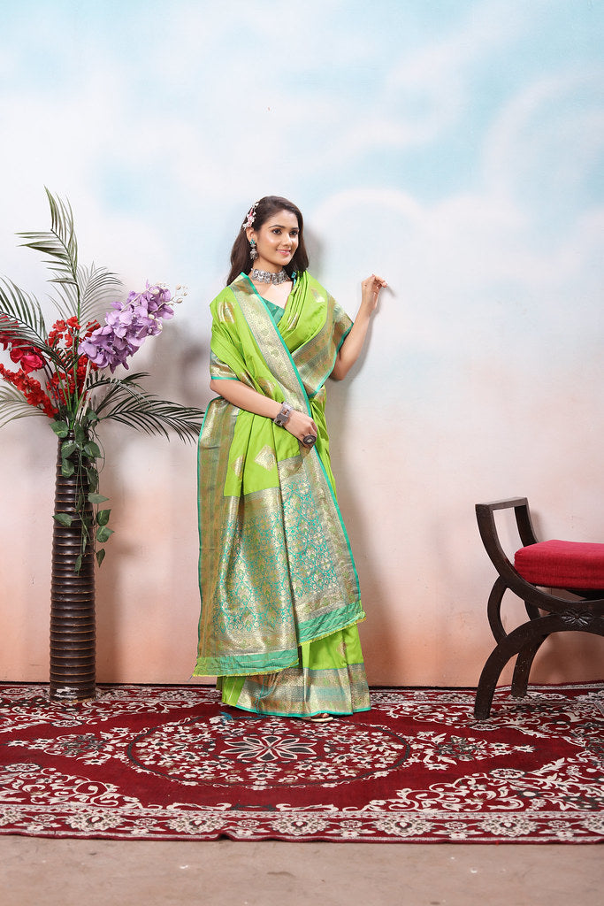 Traditional Wear Beautifull Soft Silk Saree, Wedding Wear Sari With Blouse