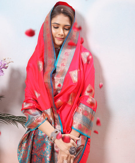 Traditional Wear Beautifull Soft Silk Saree, Wedding Wear Sari With Blouse