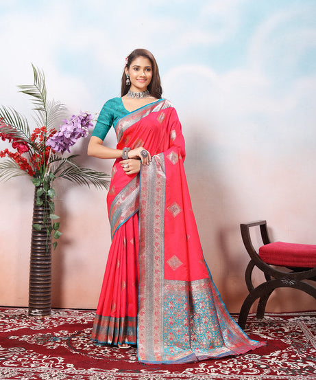 Traditional Wear Beautifull Soft Silk Saree, Wedding Wear Sari With Blouse