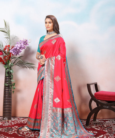 Traditional Wear Beautifull Soft Silk Saree, Wedding Wear Sari With Blouse