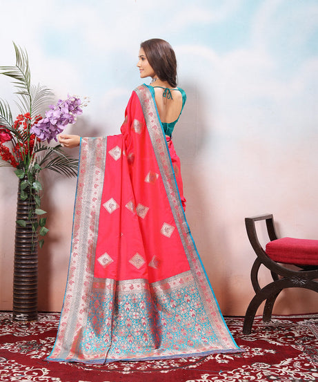 Traditional Wear Beautifull Soft Silk Saree, Wedding Wear Sari With Blouse