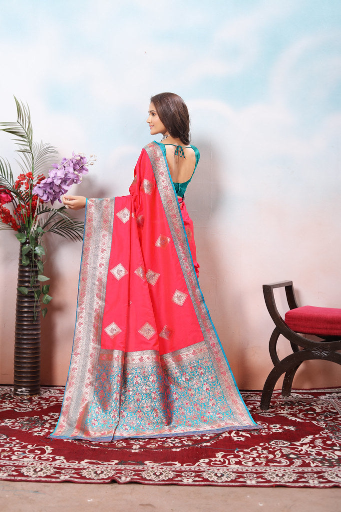 Traditional Wear Beautifull Soft Silk Saree, Wedding Wear Sari With Blouse