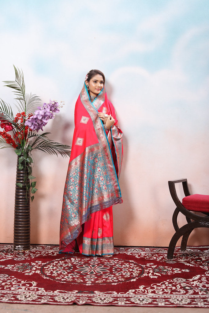 Traditional Wear Beautifull Soft Silk Saree, Wedding Wear Sari With Blouse