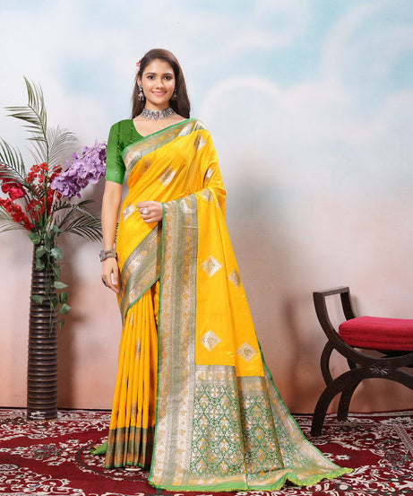 Traditional Wear Beautifull Soft Silk Saree, Wedding Wear Sari With Blouse