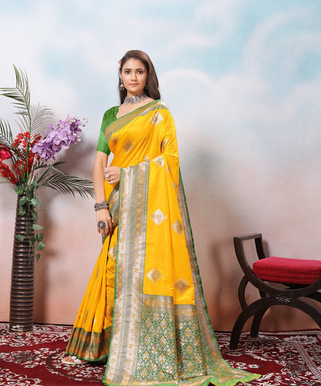 Traditional Wear Beautifull Soft Silk Saree, Wedding Wear Sari With Blouse