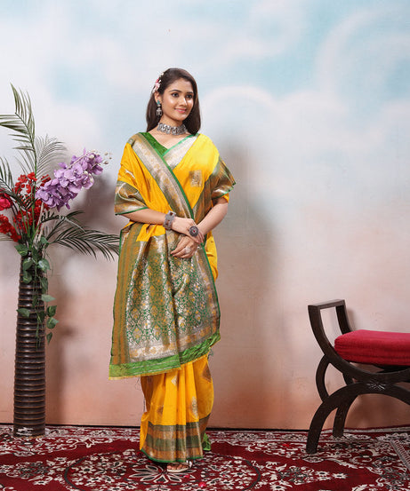 Traditional Wear Beautifull Soft Silk Saree, Wedding Wear Sari With Blouse