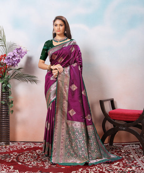 Traditional Wear Beautifull Soft Silk Saree, Wedding Wear Sari With Blouse