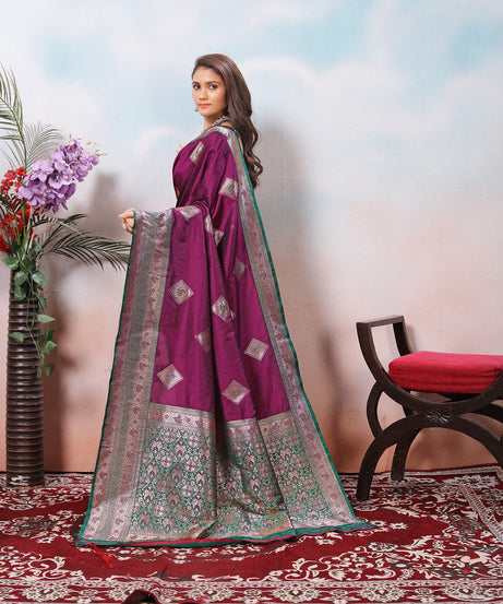 Traditional Wear Beautifull Soft Silk Saree, Wedding Wear Sari With Blouse