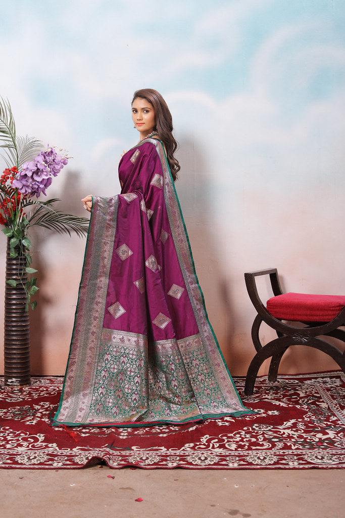 Traditional Wear Beautifull Soft Silk Saree, Wedding Wear Sari With Blouse