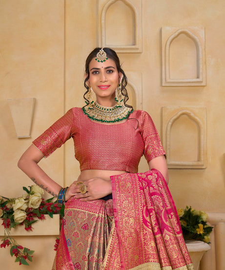 Traditional Wear Elegant Designer Saree, Pure Tissue Sari With Blosue