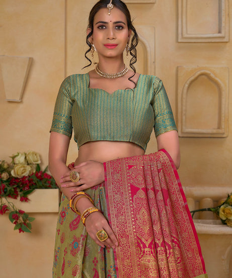 Traditional Wear Designer Pure Tissue Saree With Blouse