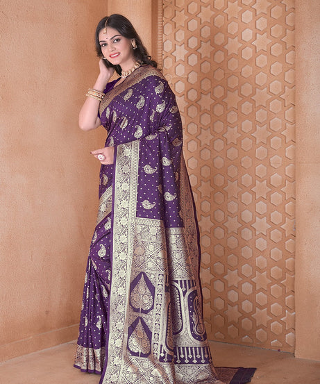 Soft Silk Saree Heavy Banarasi Traditional Wear Sari With Blouse