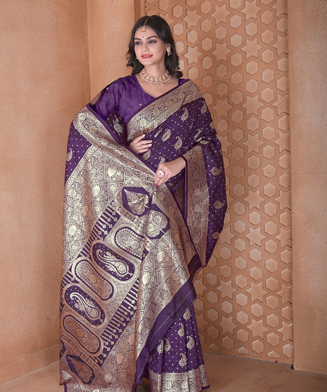Soft Silk Saree Heavy Banarasi Traditional Wear Sari With Blouse
