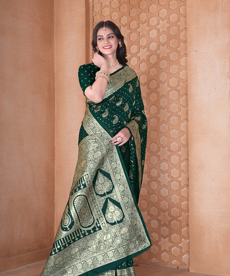 Soft Silk Saree Heavy Banarasi Traditional Wear Sari With Blouse