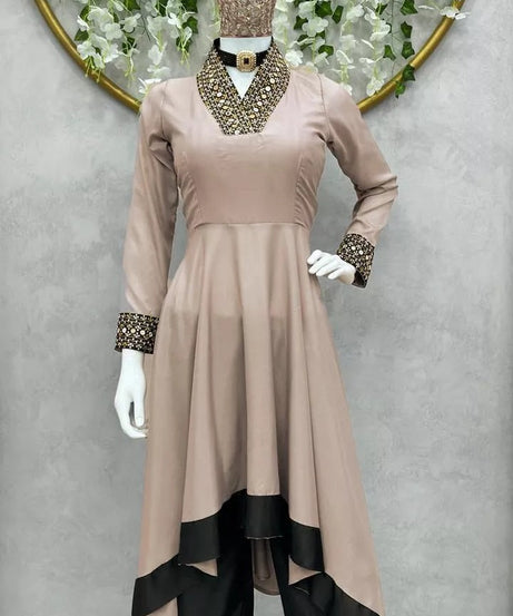 Indian Bollywood Ethnic Silk Suit Dhoti & 2 Piece Set