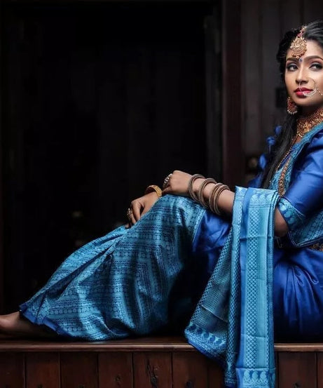 Traditional Classic Party Wear Saree, Ethnic Wedding Sari For Women's