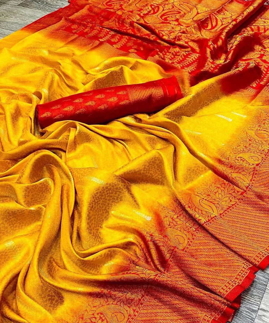 Soft Kubera Pattu Sari With Contrast Tassels,Facny Sari & Blouse