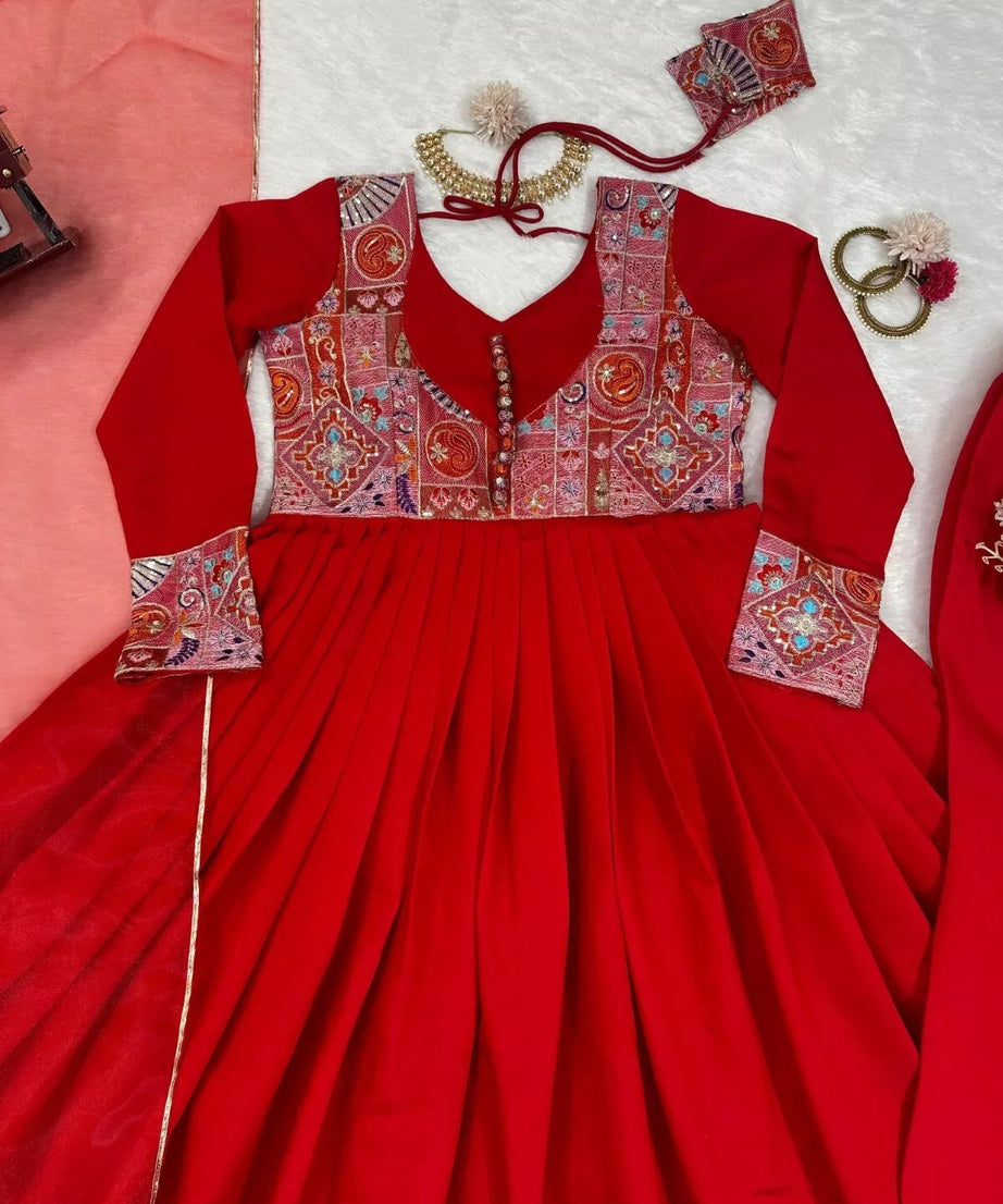 Roman Silk With Sequence Work Salwar Kameez Suit