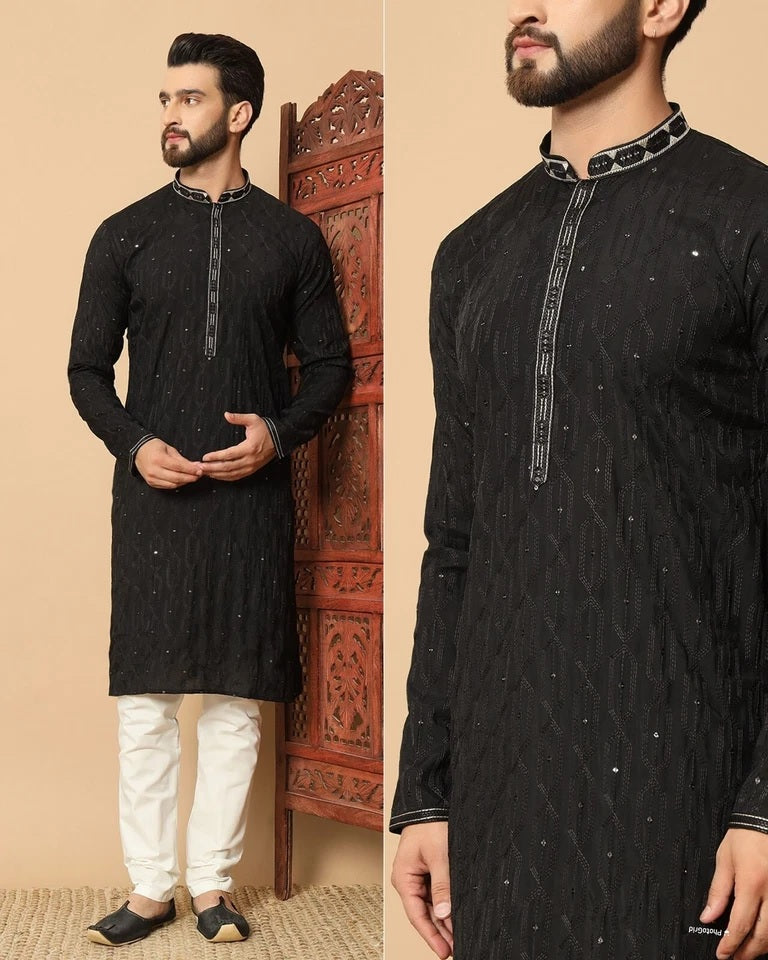 Premium Silk Kurta Pajama Set For Men's, Wedding Wear Pair For Men's