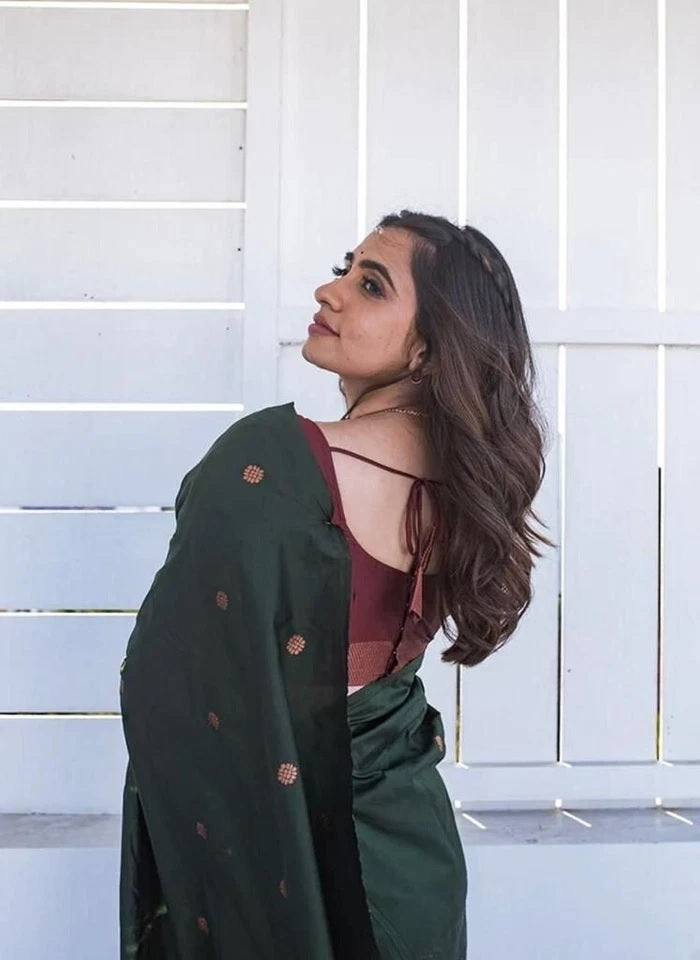 Function Wedding Banarasi Soft Silk Saree Blouse,Traditional Exclusive Sari