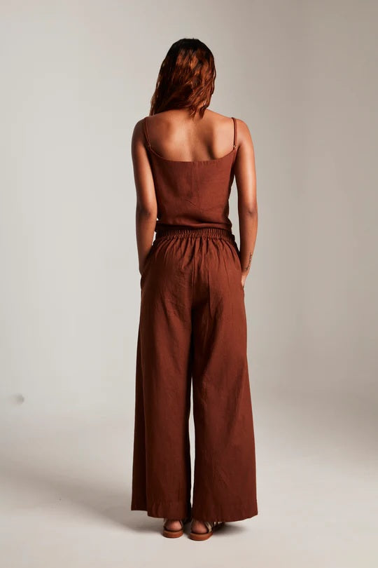 Co-Linen Camisole Top & Wrap Pants