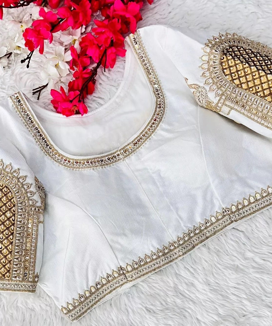 Full Stitched Watermelon Silk Function New Wedding Blouse & Choli